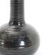 Handcrafted black Hegnetslund Keramik vase / 1960s / 1970s / mid-century Danish modern design