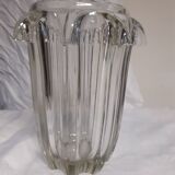 Vase verre taillé