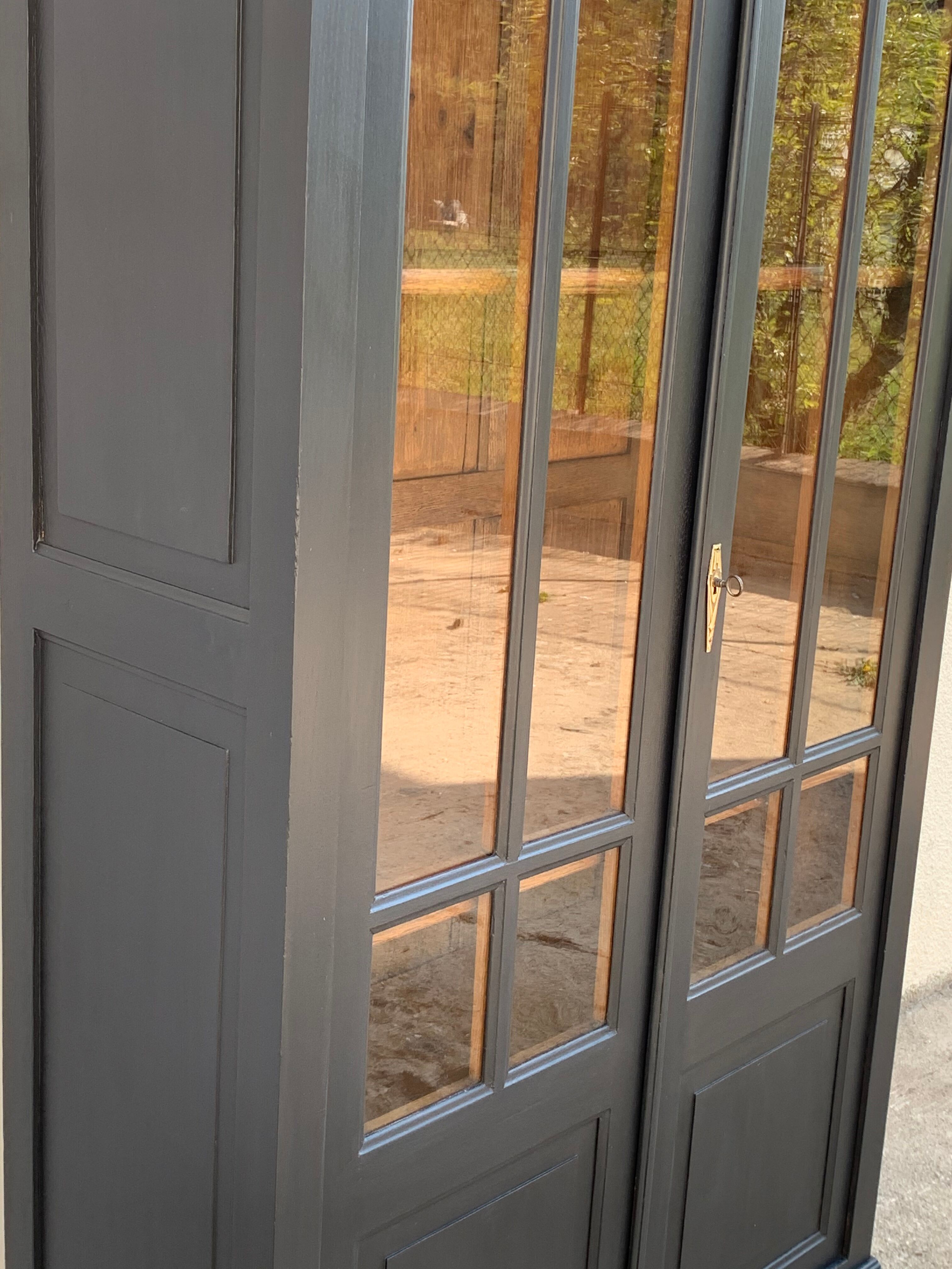 Glass-glazed Parisian wardrobe 1930