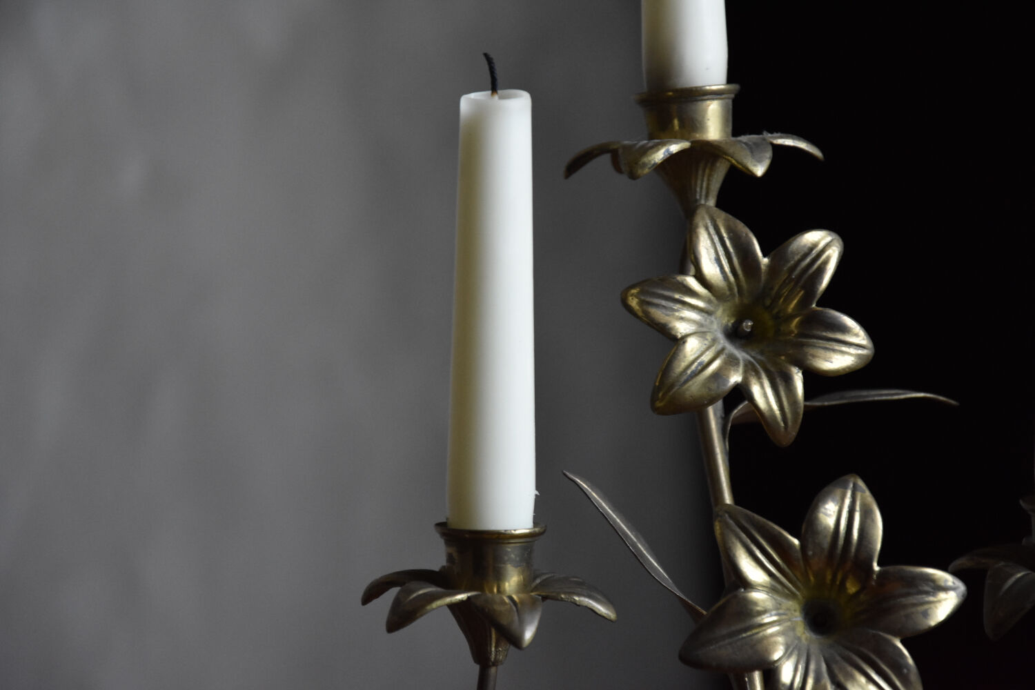 Brass candle holders