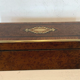 Blackened wooden glove box Napoleon III marquetry Boulle XIX century