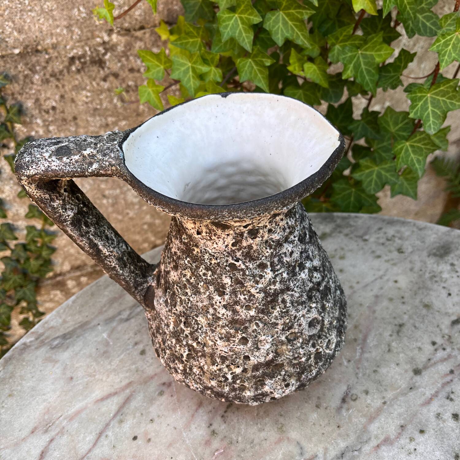 Vase fat lava par Alain Rufas Vallauris 1960’s