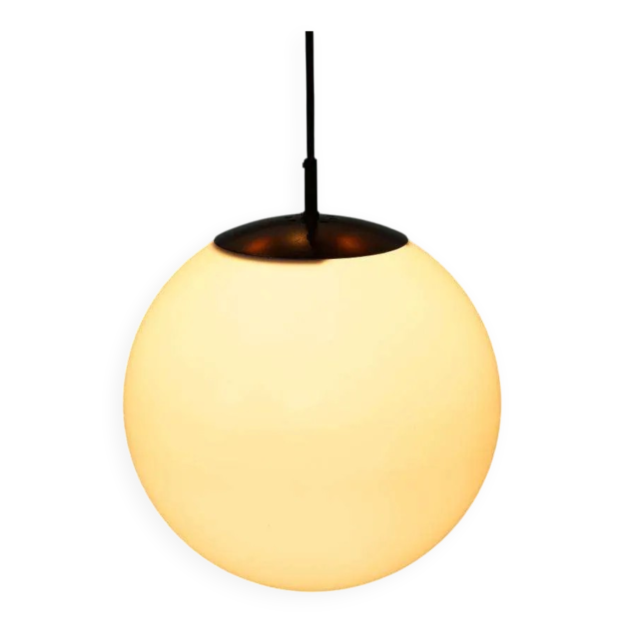 Grande lampe boule XL espace, suspension globe minimaliste Raak années 70
