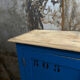 Royal blue handcrafted sideboard