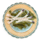 Set of 6 Salins earthenware asparagus plates
