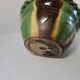Old flower pot planter glazed terracotta cache pot