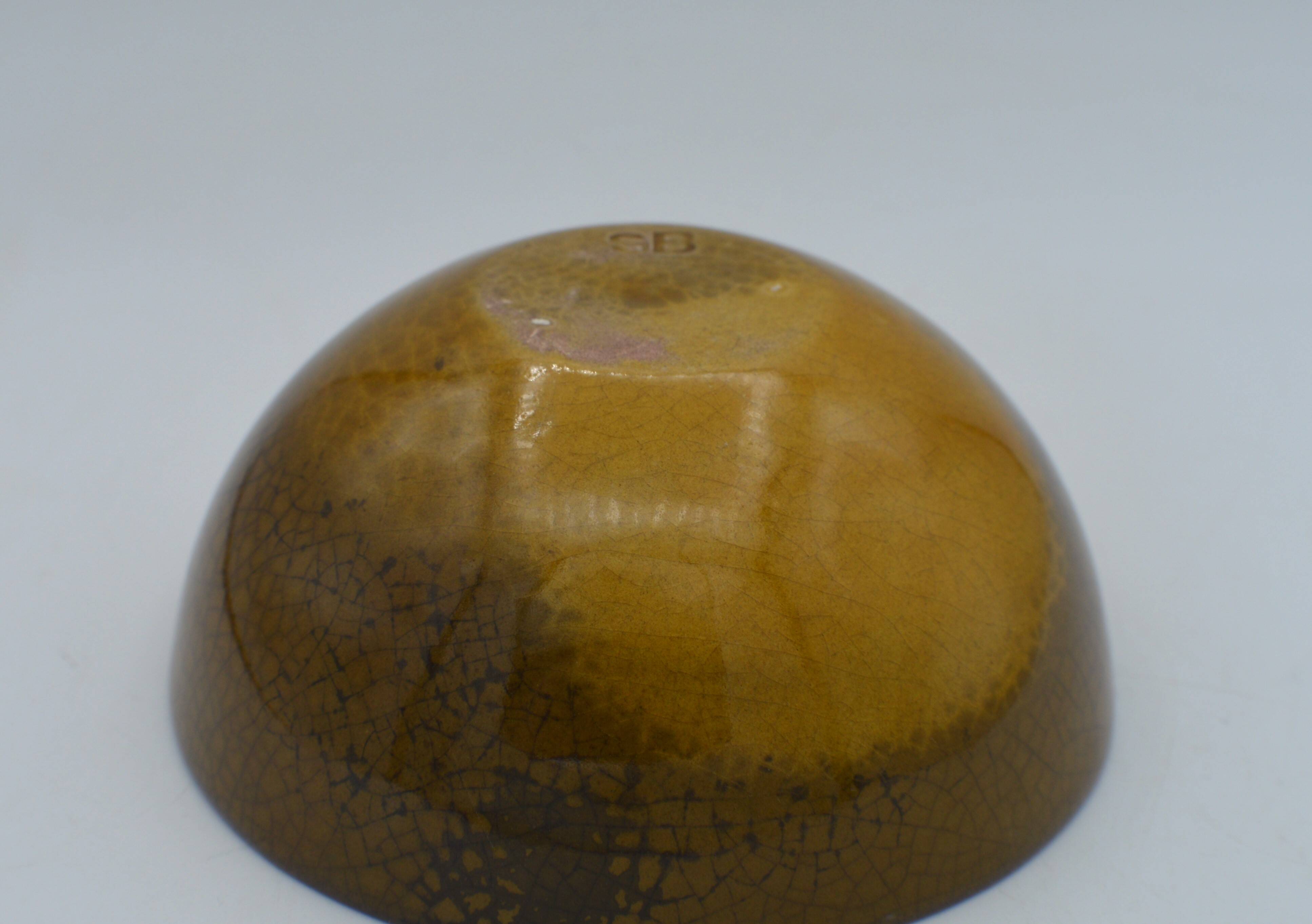 Ceramic bowl signed by Sophie Bidot