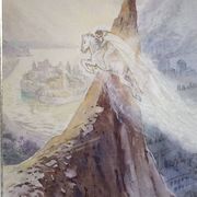 Luc Barbier (1903-1989) aquarelle - 62,5 x 48 cm