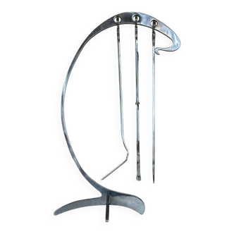 Jean Paul Creations fireplace tool set, 1970s design