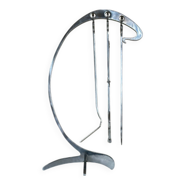 Jean Paul Creations fireplace tool set, 1970s design