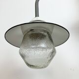 Industrial Factory Wall Light with Enamel Shade, 1960s