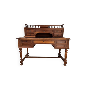 Bureau à gradin en noyer - xix eme