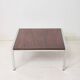 Chrome and rosewood coffee table, 1970s