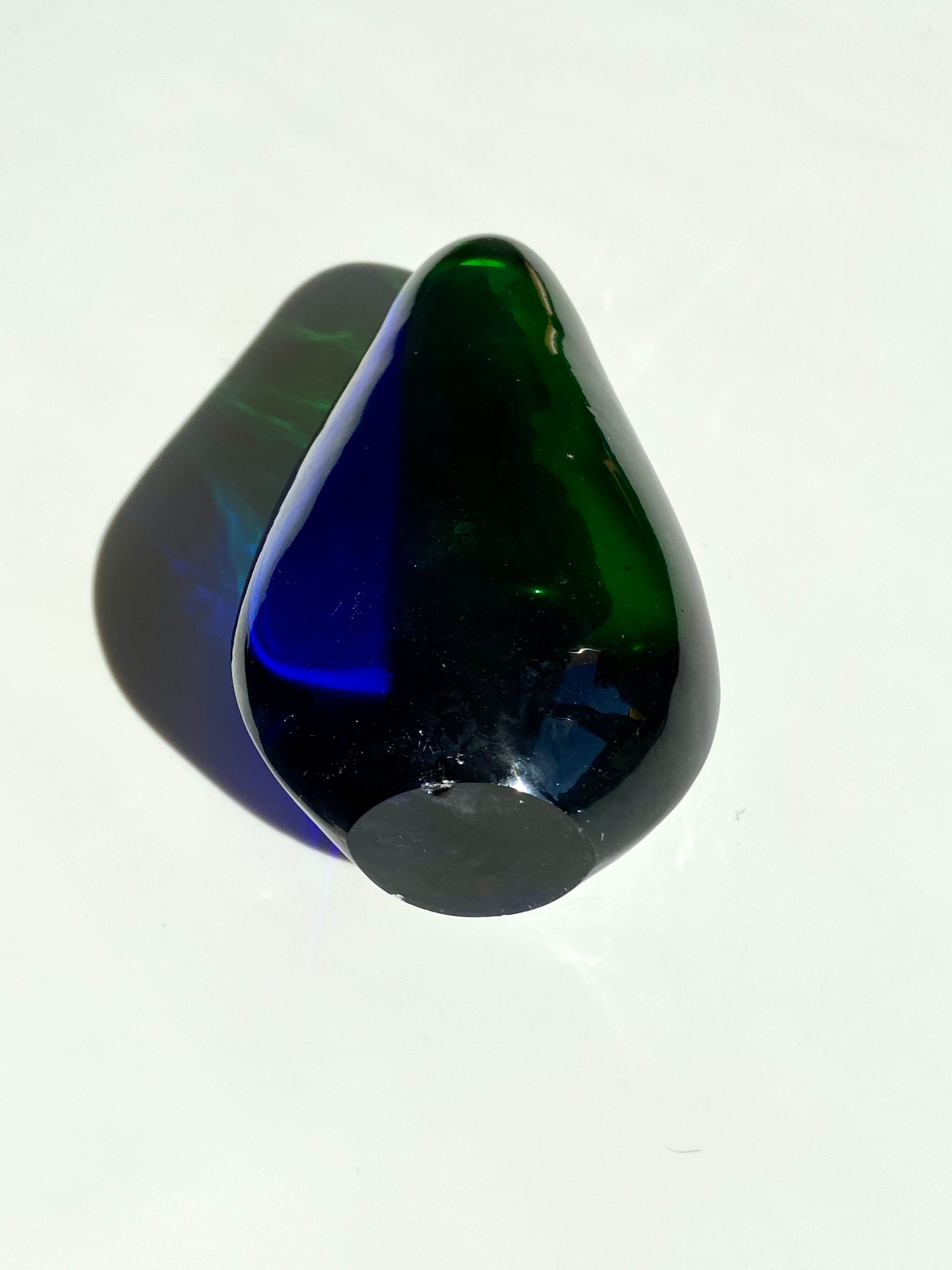 Blue and green murano vase