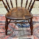 Fauteuil anglais en orme du XIXème