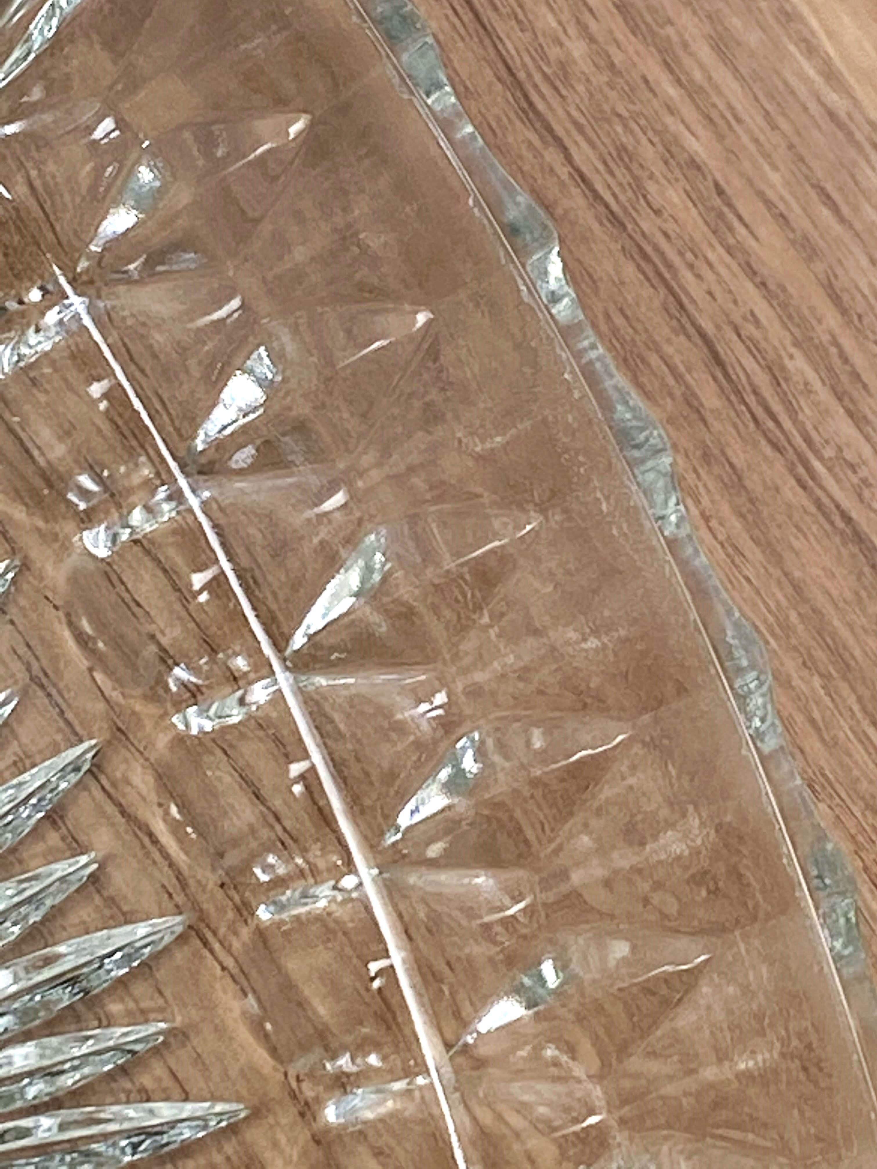 Aperitif dish with glass compartments