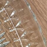 Plat à apéritif à compartiments en verre