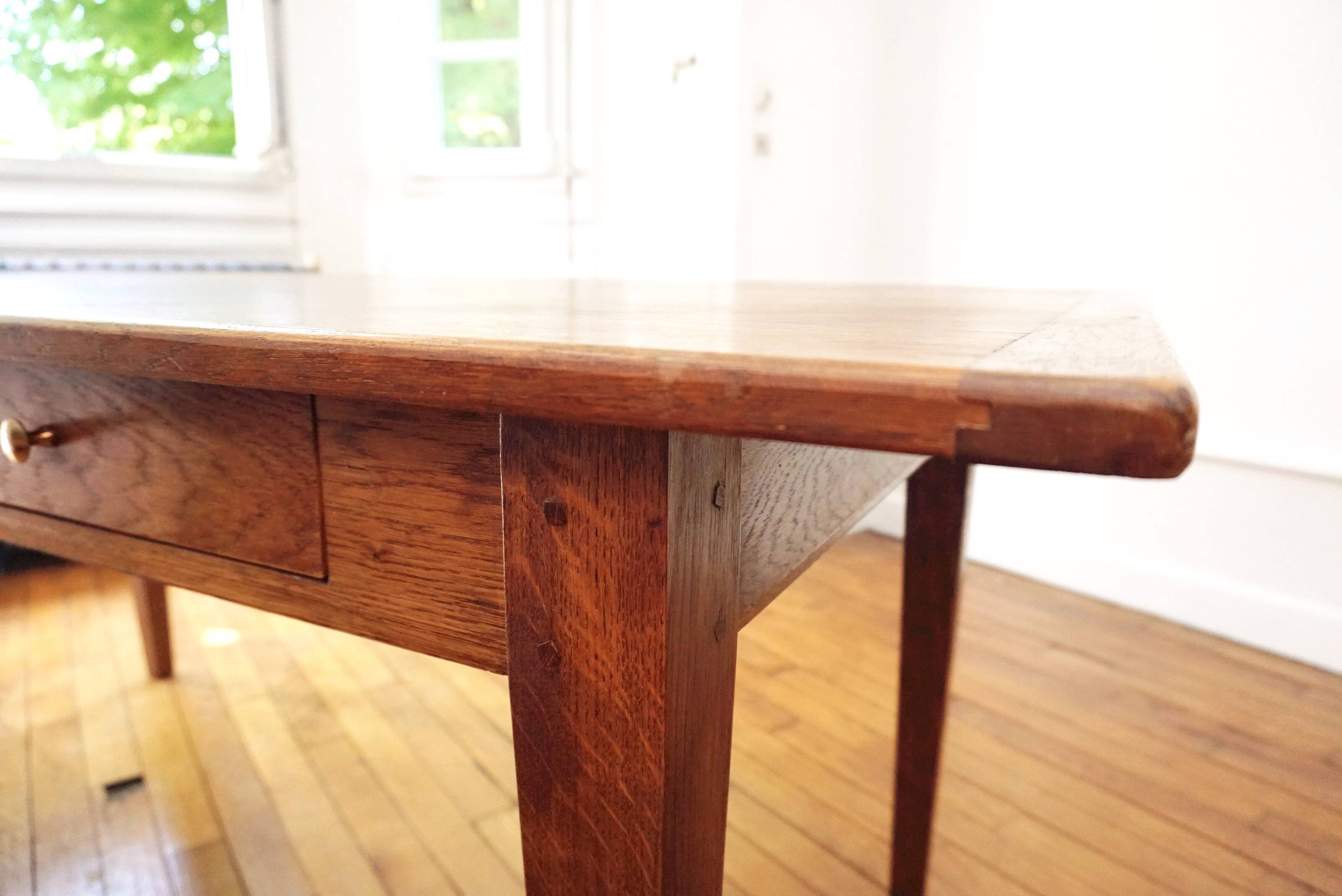 Oak farm table
