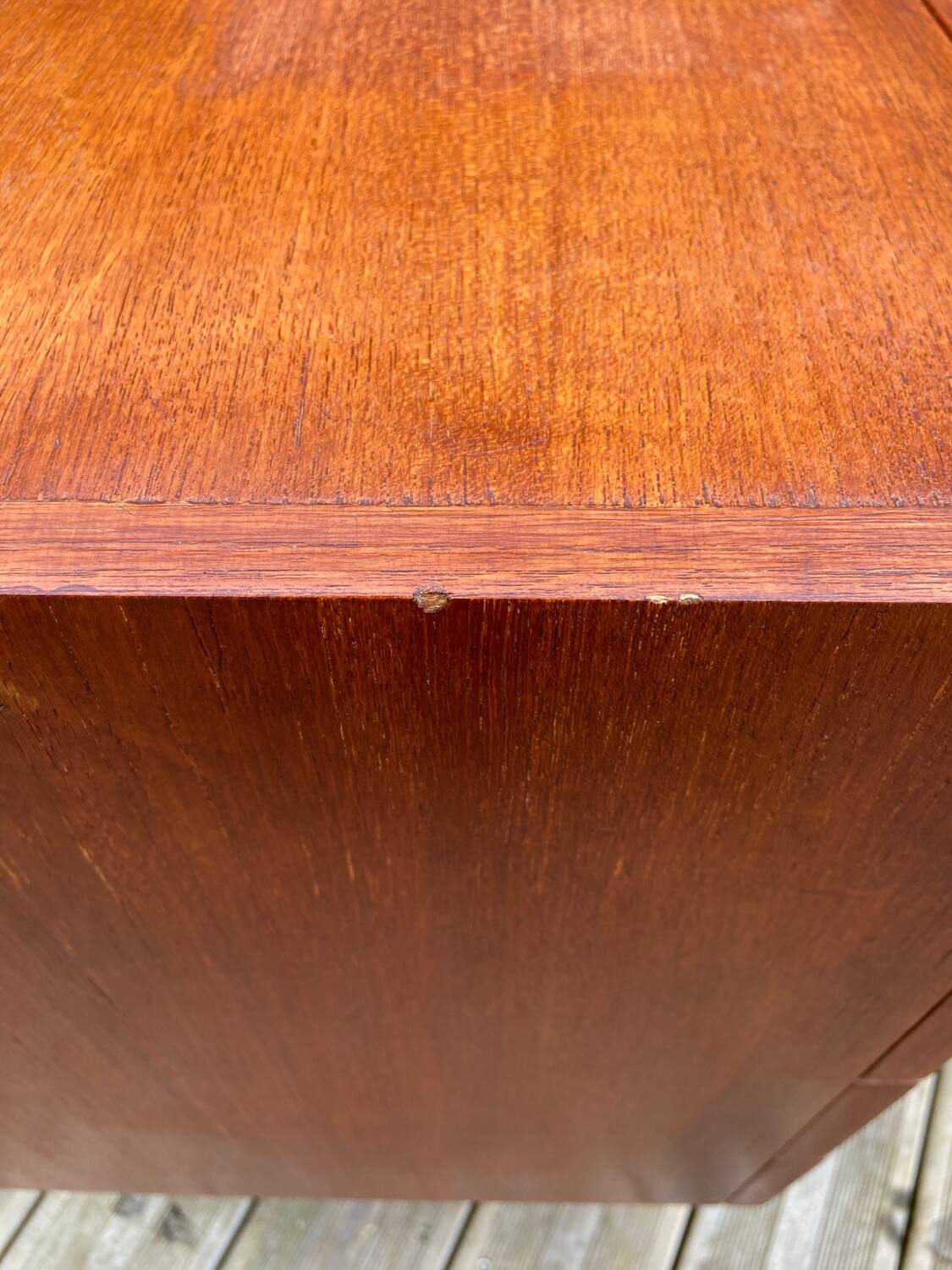 Teak chest of drawers