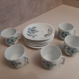 Coffee cups Bernardaud porcelain from Limoges