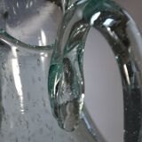 Carafe/pitcher signed Biot blown glass