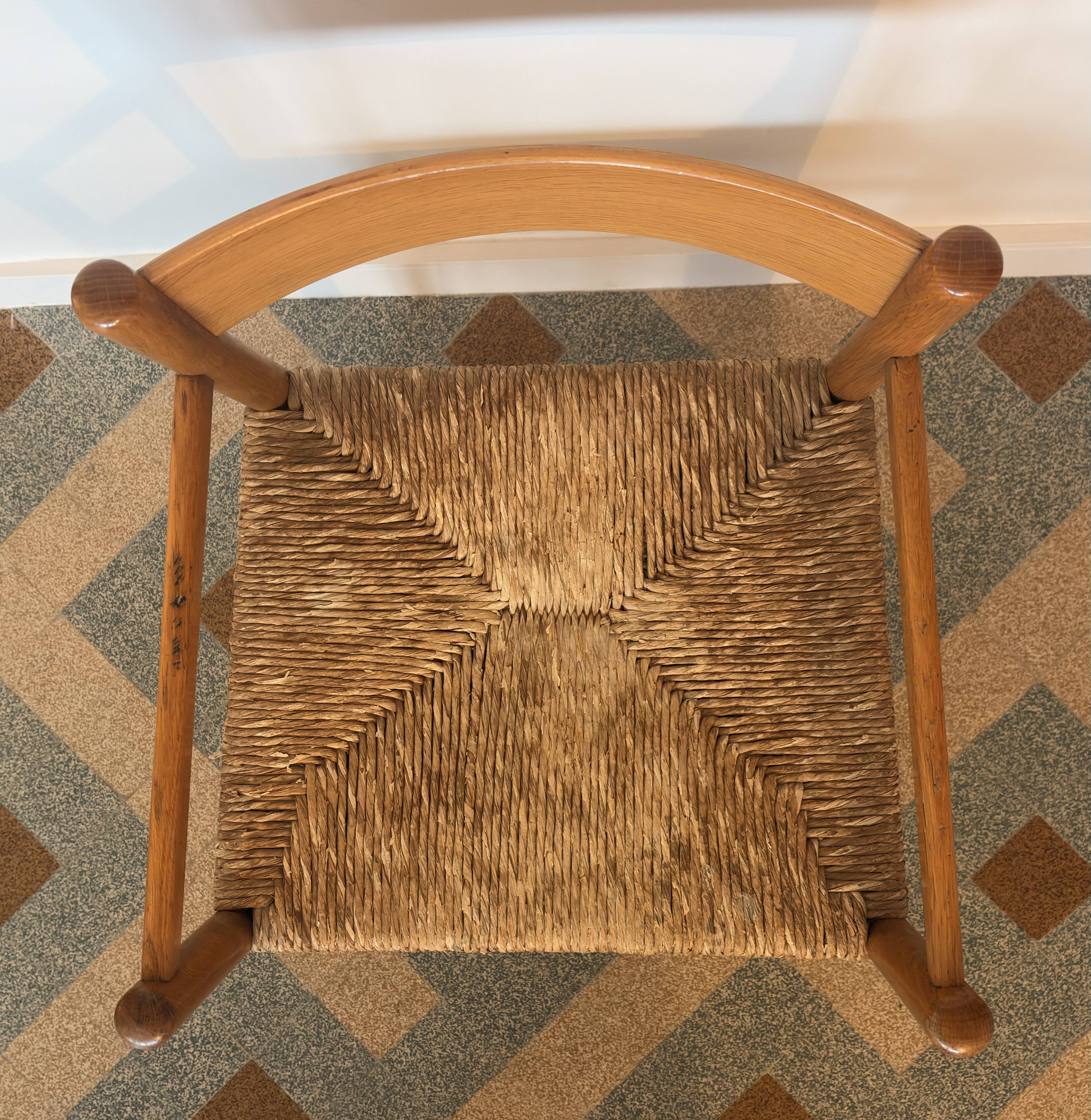 Straw armchair
