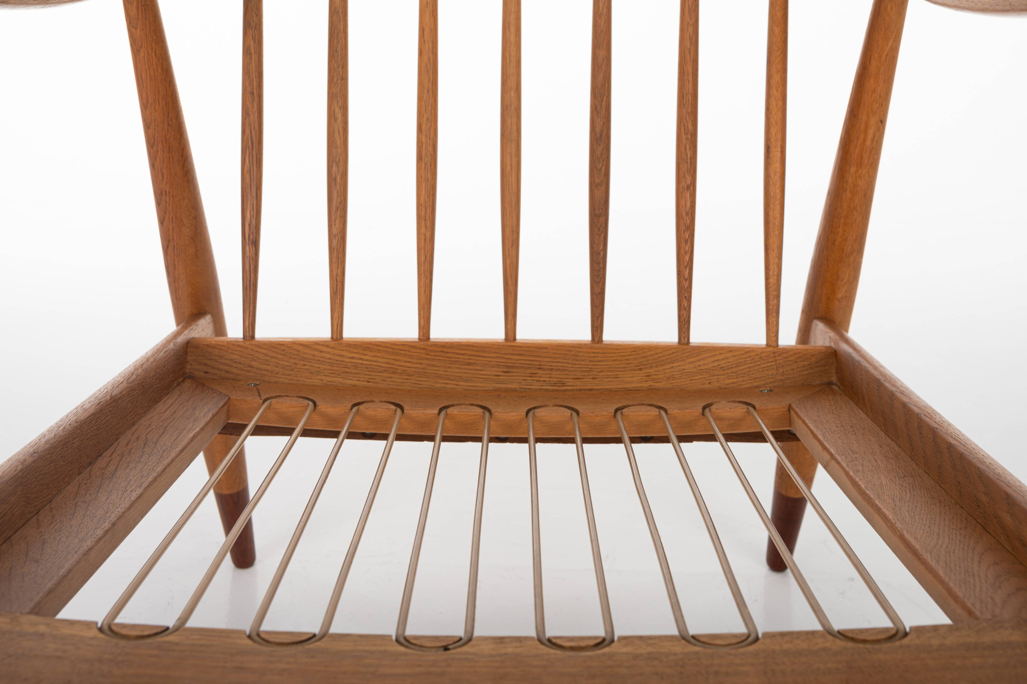 Fd144 Easy Chairs in Oak and Teak by Peter Hvidt & Orla Mølgaard-Nielsen for France & Daverkosen