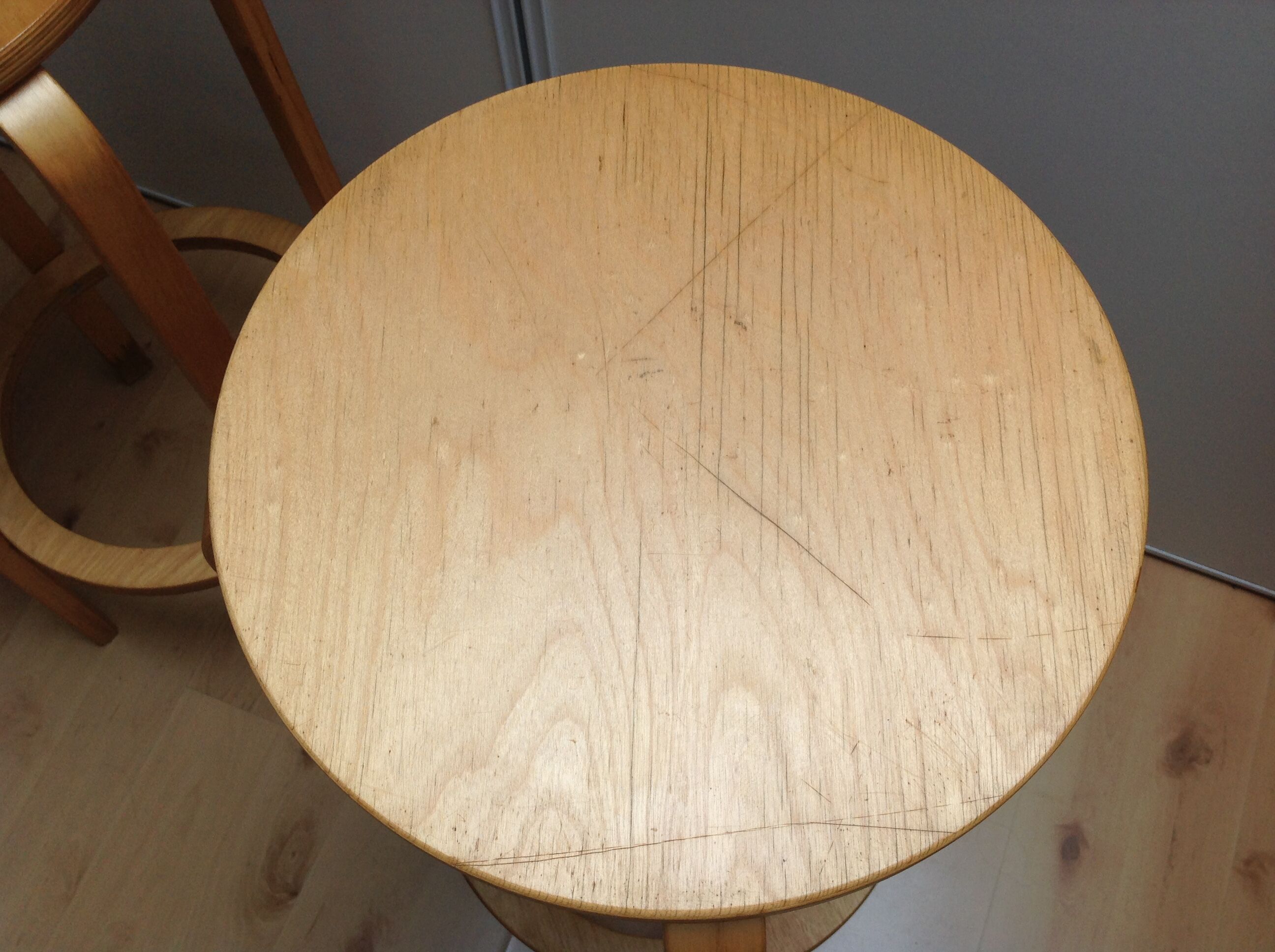 Pair of high Scandinavian/vintage style stools 60s-70s