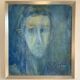 Original Rolf Iggmo Portrait Oil On Canvas Expressive Male Portrait Signed
