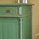 Antique cabinet in fir with green patina Metsä | Hector