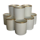 11 cups Gallia porcelain goldware