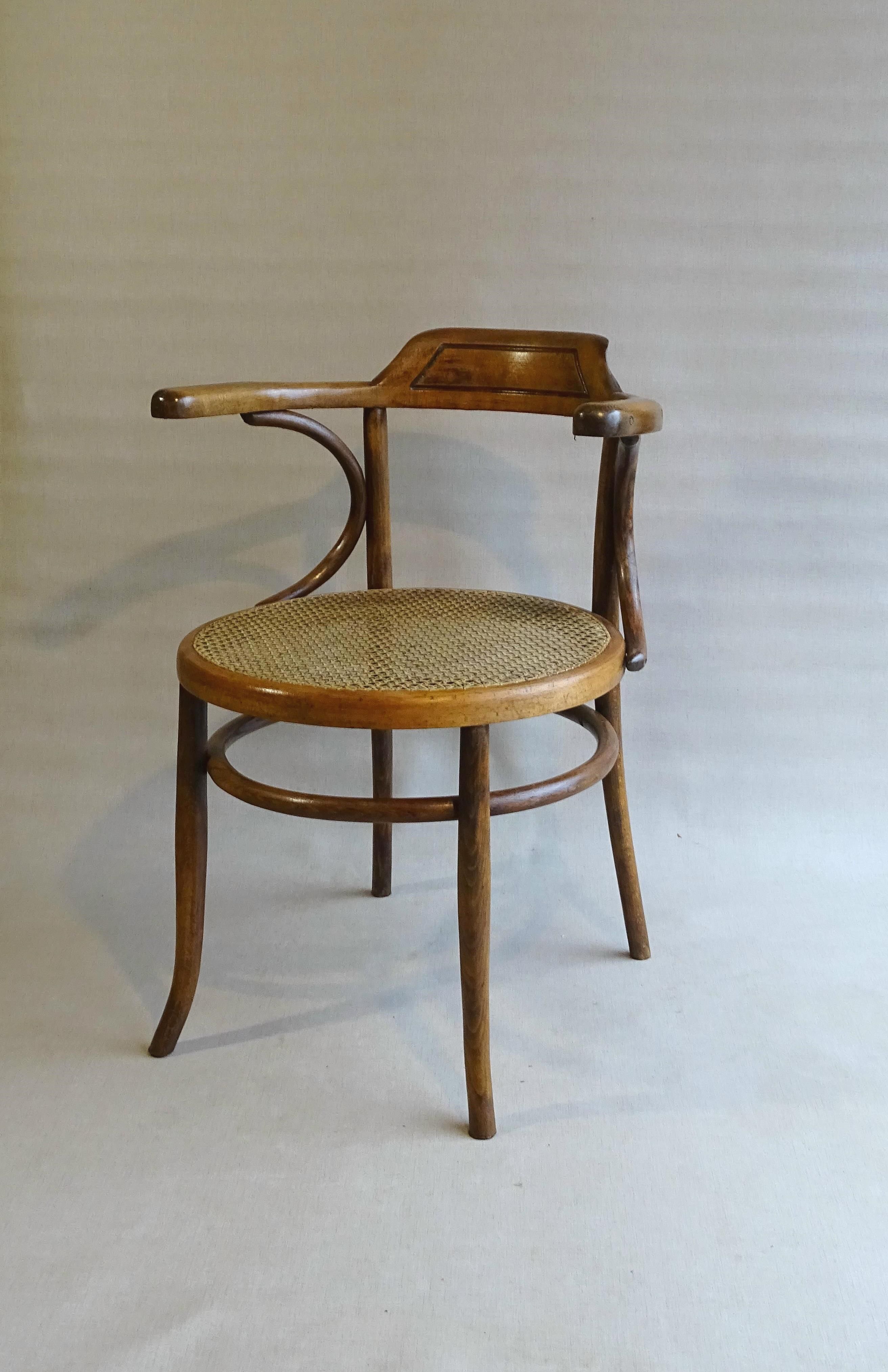 Office armchair bistrot bentwood , by Ungvar 1895