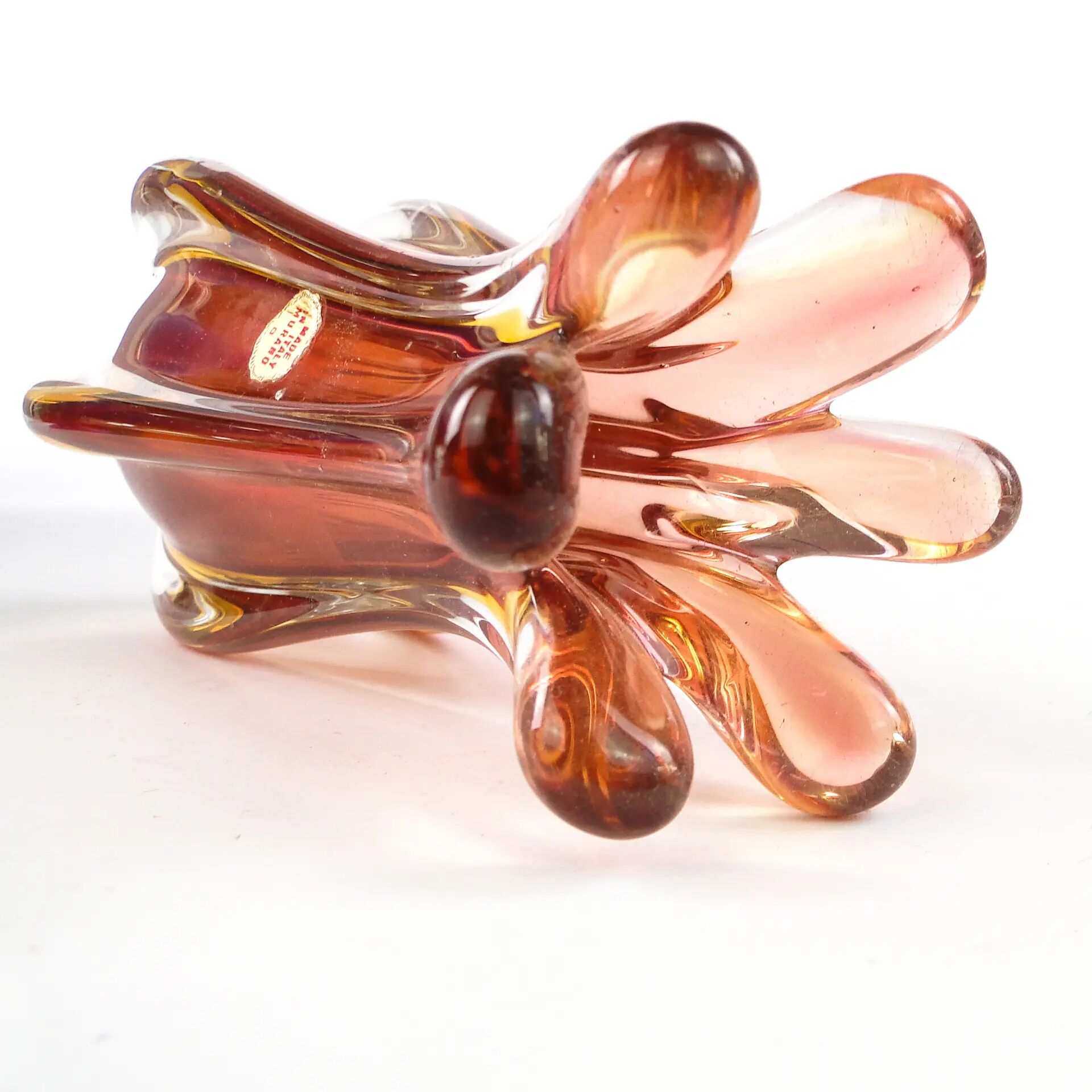 Murano vase, mid-century modern, glass, Italy, 1950s