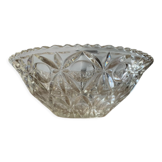 Vintage glass salad bowl