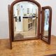 Antique triptych mirror