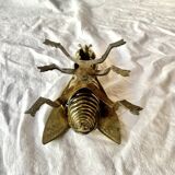 Vintage brass ashtray in the shape of a fly - Made in Italy