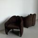 Set of Two Vintage P142 lounge chairs by Eugenio Gerli for Tecno