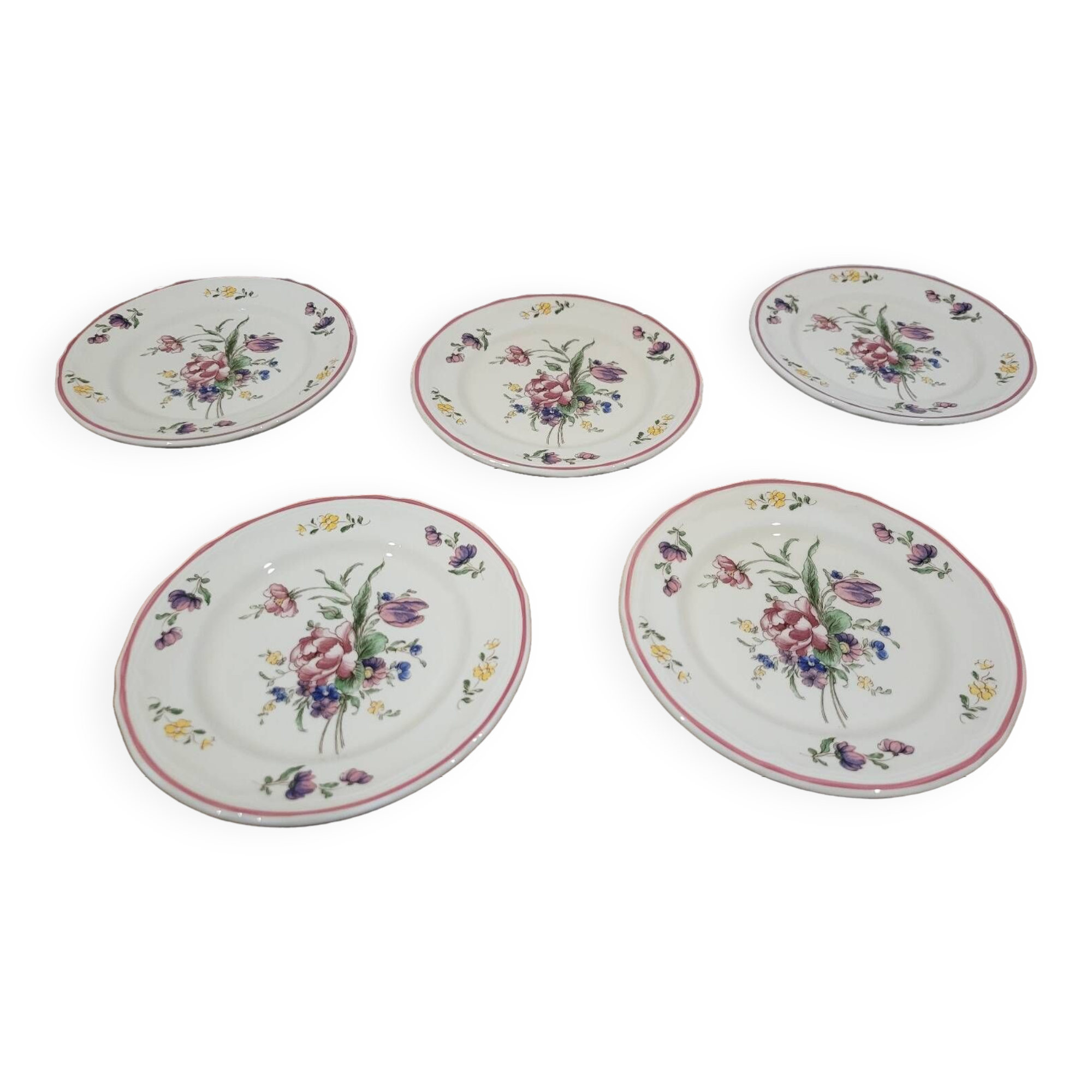 5 Flower Bouquet plates