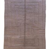 Contemporary Taupe Rug - 342 x 242 cm