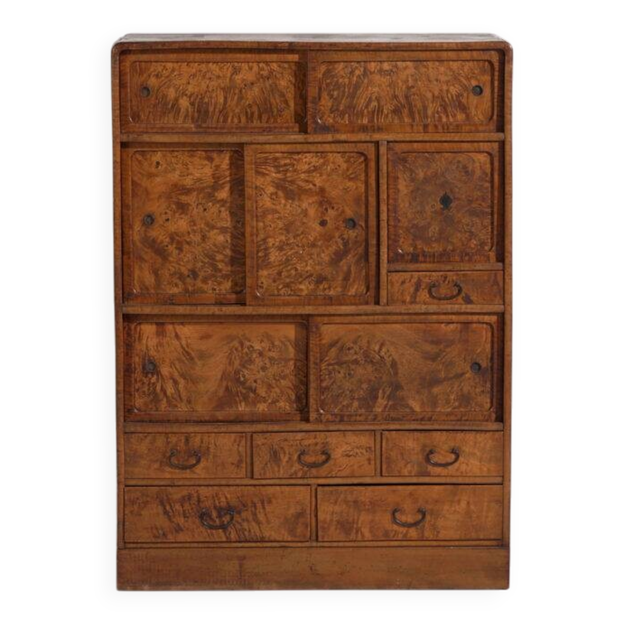 Ancient Japanese tansu of the mizuya-dansu type – Taishō/Showa period (circa 1910-1940)