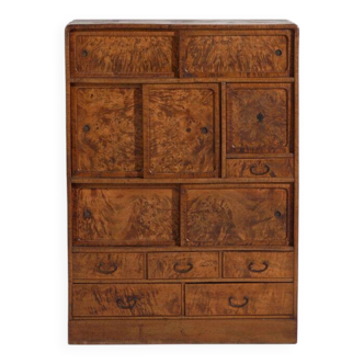 Tansu japonais ancien de type mizuya-dansu – Période Taishō/Showa (circa 1910-1940)