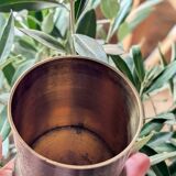 Hand-chiseled brass goblet – vintage Indian craftsmanship