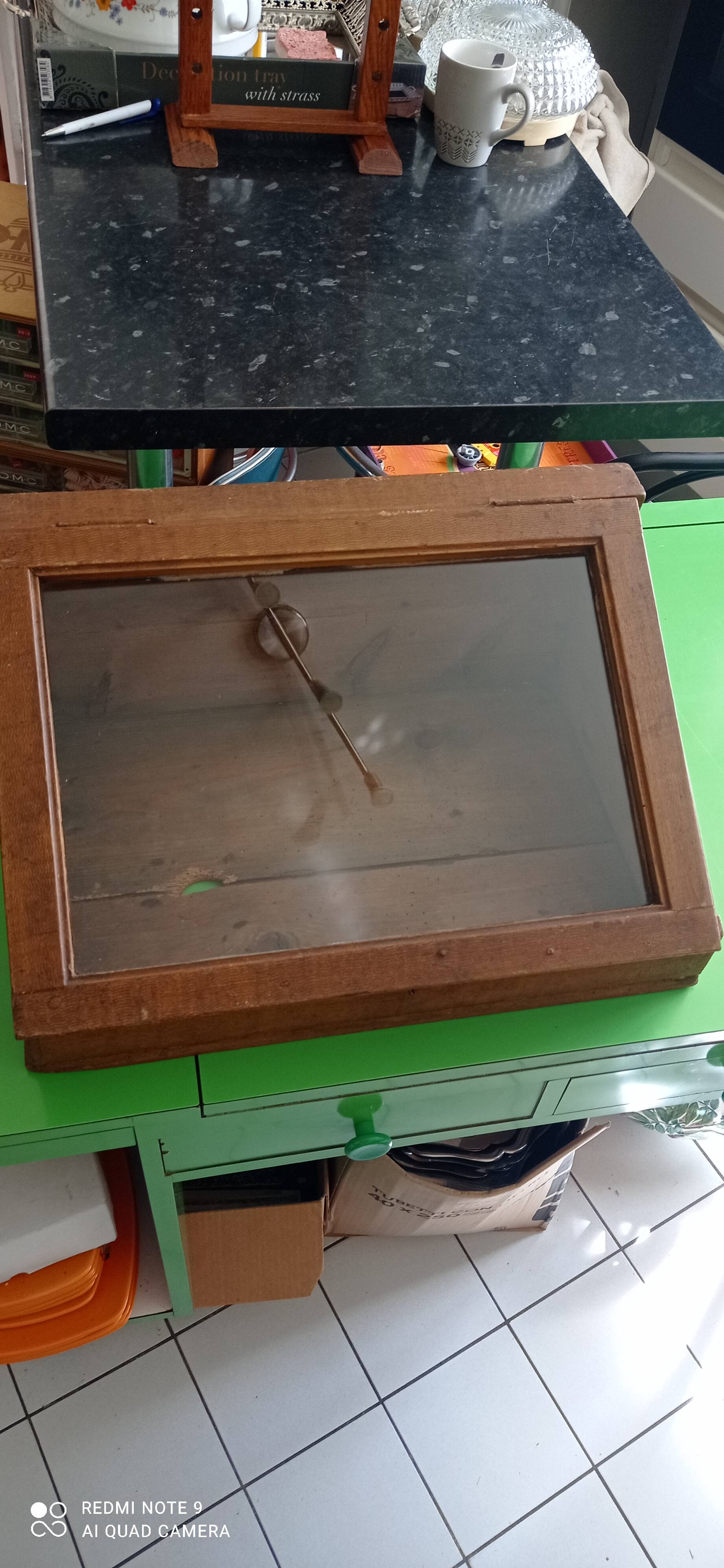 Old vintage display case