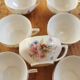 Vintage flower mugs
