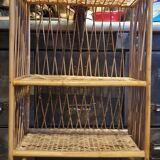 Mini rattan shelf