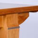 Art Deco Oak & Spruce Folding Table attributed to J. Leleu, France, 1920s