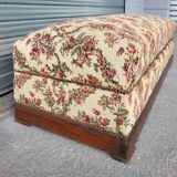 Authentic old fireplace bench chest bench in very good condition