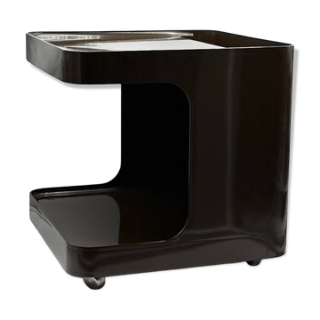 Brown 1970s Space Age Bar Cart Game by Marcello Siard for Longato