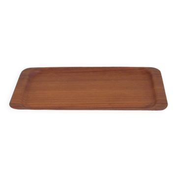 Vintage teak tray by Silva Suede 1960