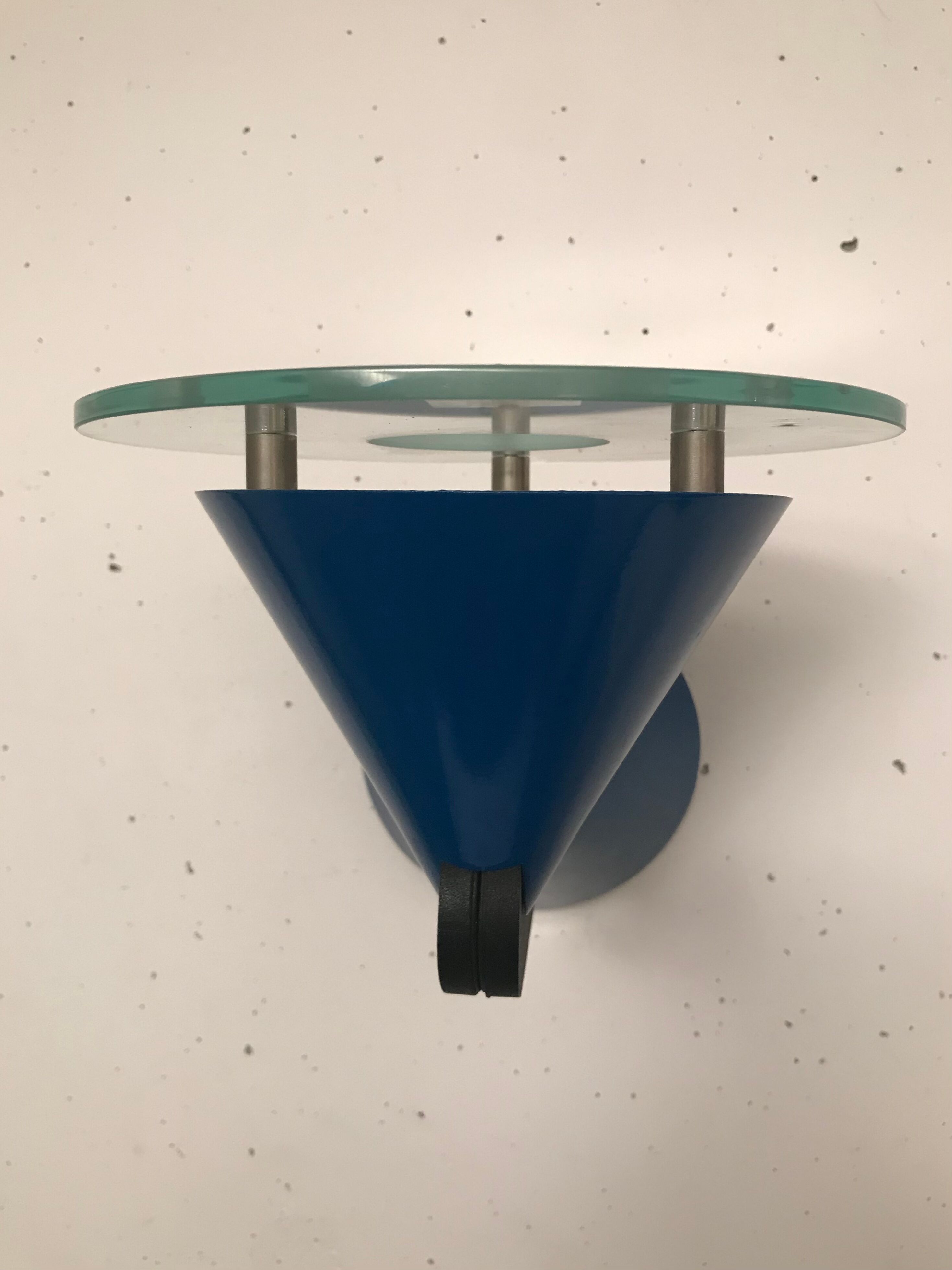 Applique postmoderne verre lumière, 1990